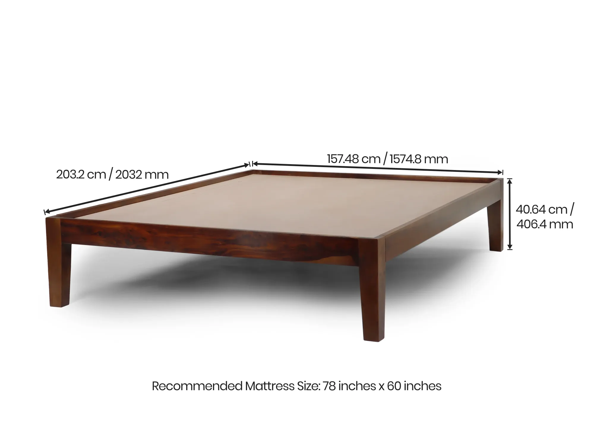 Hugo Queen Size Bed with Washing Machine Semi Auto